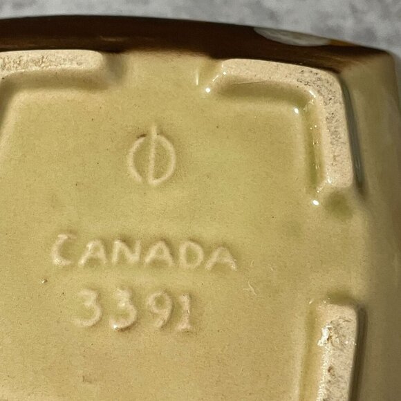 Vintage MCM Beauce Pottery Astral Philippe Lambert 8.5" Covered Canister Canada - Picture 11 of 12